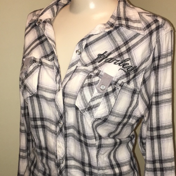 Harley Davidson Button Down Medium EUC - Picture 6 of 7